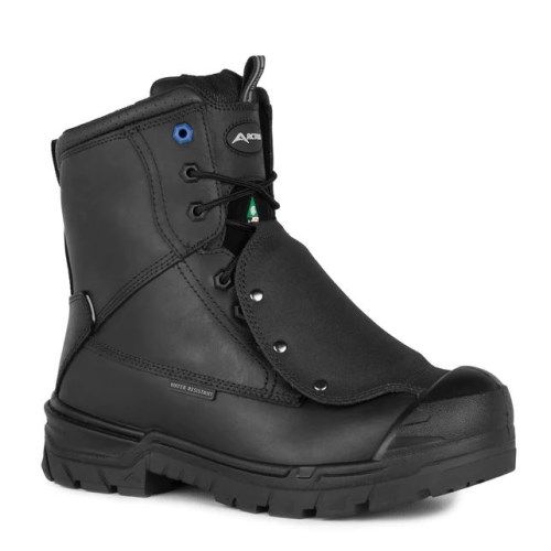 bottes de travail 8'' en cuir imperméable avec avec protection métatarsienne externe acton