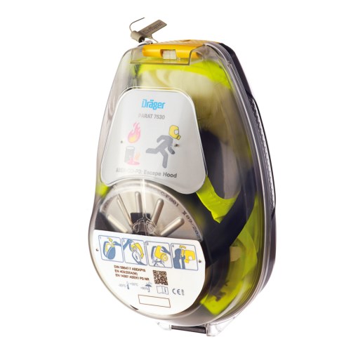 r59437 dräger parat® 7530 fire escape hood in hard case r59437