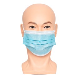 RMK217 Kosto 3 Ply Disposable Medical Masks with Ear Loops, 50/box RMK217