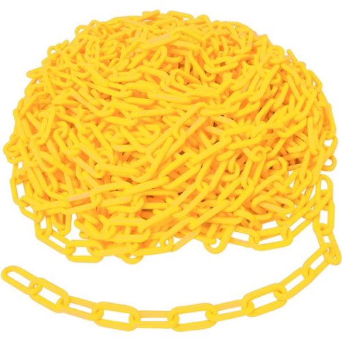 sch101 100' yellow traffic control chain 78238