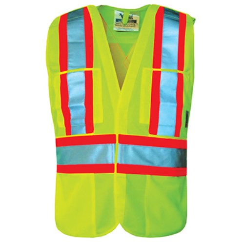 sve052 viking lime green safety vest