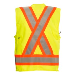 SVK049 High visibility Polyester Land Surveyor Vest SVK049L