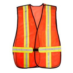 SVK371 Polyester Mesh Economic Traffic Vest with 2" Reflective Tape
