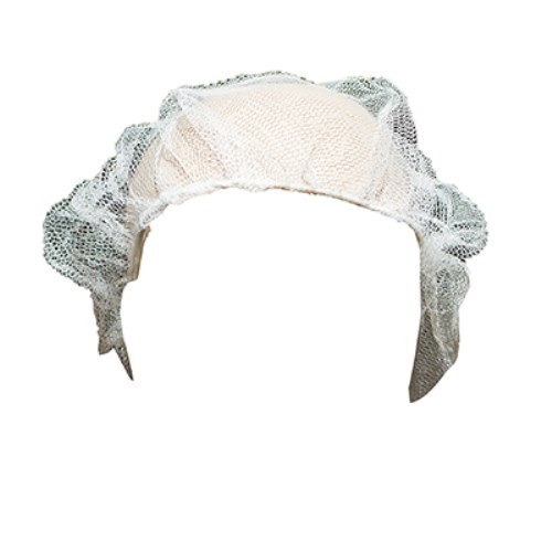21" white hairnet, 100/pkg