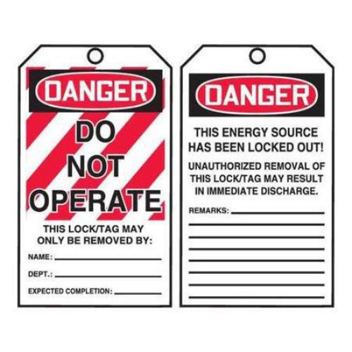 tp-tar125 lockout tags 250/roll dngr donot oprte #tar125 tar125 q634596et