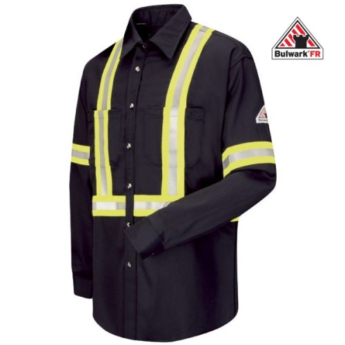 bulwark fr enhanced visibility work shirt