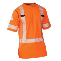 VCHZ2 Chandail à manches courtes de sécurité Big Bill haute visibilité et résistant aux arcs électriques RT54HVK5-ORA-L-REG