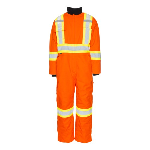 vck115 lined -25°c cotton coverall "tall" with 4" reflective tape