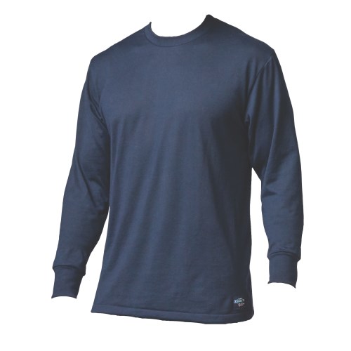 t-shirt manche longue #fr24 (l) bleu marin 5cal/cm2 stanfield's