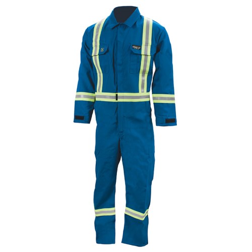 vcoz15 couvre-tout ignifuge en nomex® avec bandes réfléchissantes 49nx6-hs