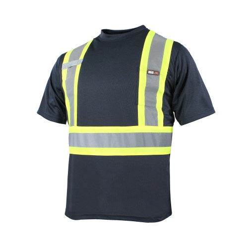 t-shirt micromesh l/s/l refl short sleeve csa z96-15