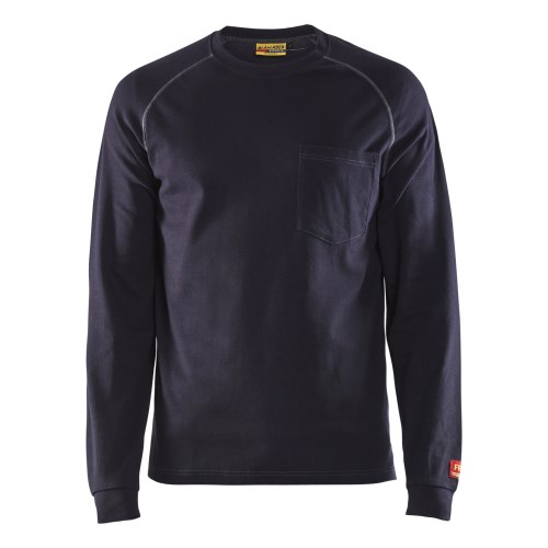 blaklader lightweight cat 2 fr long sleeve work t-shirt
