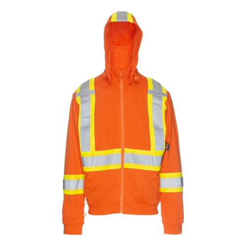 vgkf65 kosto high visibility flame resistant and arcflash jacket with detachable hood