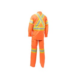 VHK060 Kosto Ripstop Work Shirt with 4" Perforated Reflective Tape