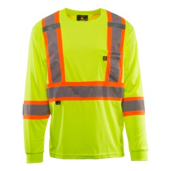 Kosto High Visibilty Long Sleeve Work Shirt