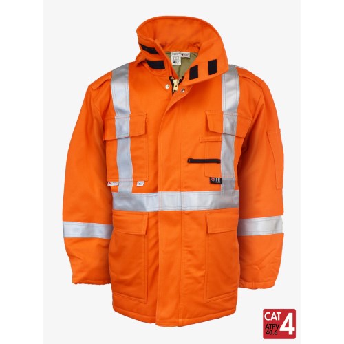 ifr flame resistant ultrasoft® 9 oz insulated high-visibility work jacket