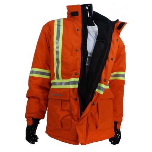 vma270 manteau d'hiver haute visibilité en polycoton lamartine 784j-pc7