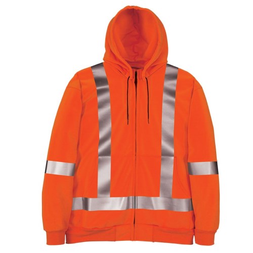 vmae16 big bill high visibility wind resistant zip-front sweatshirt
