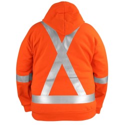 VMAE16 Chandail à capuchon haute visibilité contre les arcs électriques, Big Bill RT67WP12-ORA-XL-REG