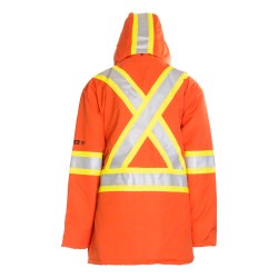 VMKF70 Manteau d’hiver ignifuge et contre les arcs électriques avec bandes réfléchissantes 4” VMKF70L