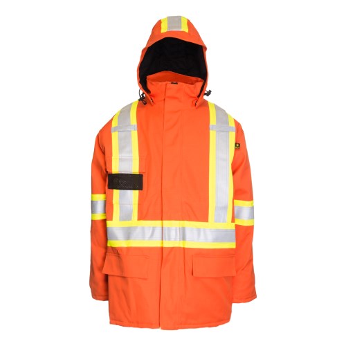 VMKF70 Manteau d’hiver ignifuge et contre les arcs électriques avec bandes réfléchissantes 4” VMKF70L