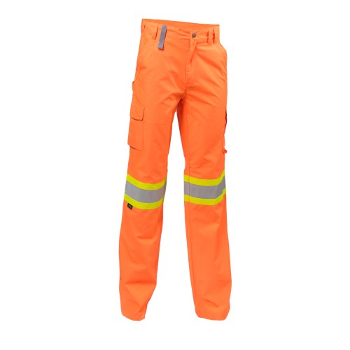 vpk861 kosto ripstop work pants with 4" perforated reflective tape vpk86128