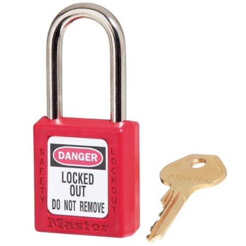 xca0 master lock 410 plastic safety key padlock