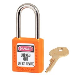 Cadenas de sécurité en thermoplastique avec clé différente Master Lock Zenex 410