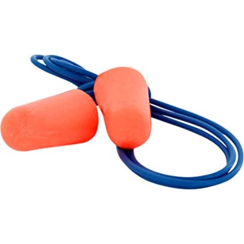 bouchons d'oreille jetables avec cordon en mousse pu honeywell x-treme, 100 paires/bte