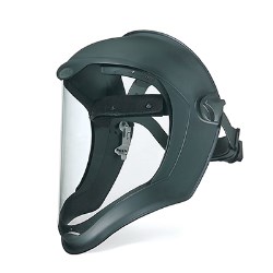 YSC200 Bionic matte face shield with clear polycarbonate visor and anti-fog hardcoat S8510